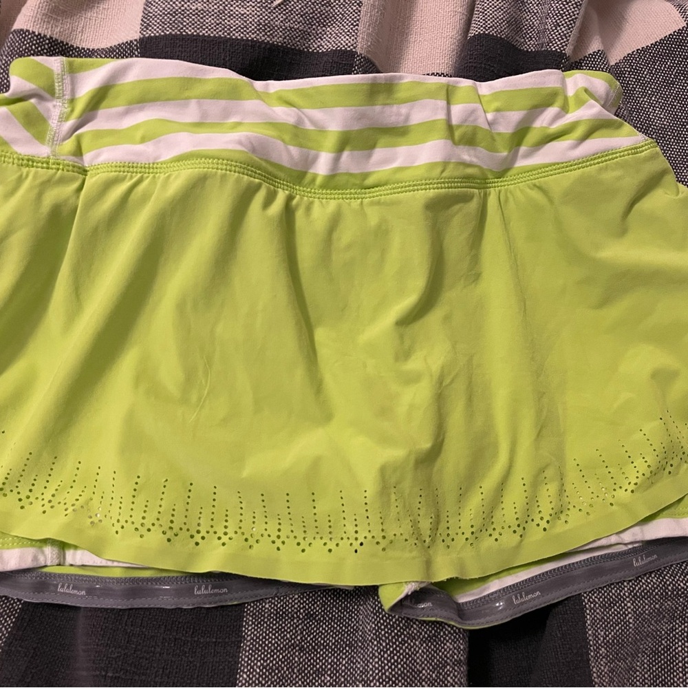 Lululemon running tennis golf pickleball skort 8 lime